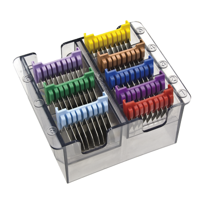 Новейший набор насадок с железными зубцами и цветовым кодом: 3,6,10,13,16,19,22,25 мм, в пластиковом боксе.